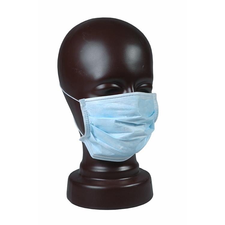 Medizinische Maske Typ II Blau Dispenser à 50 Stk zum Binden, EN 14683,