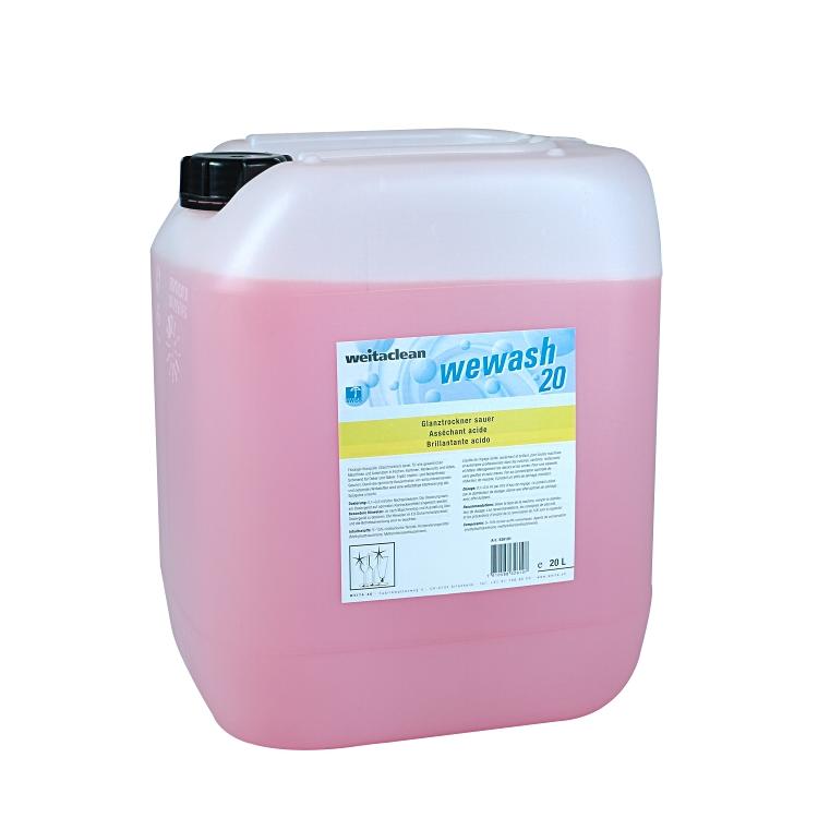 Wewash 20 20L Kanister à 20 Liter Glanztrockner sauer