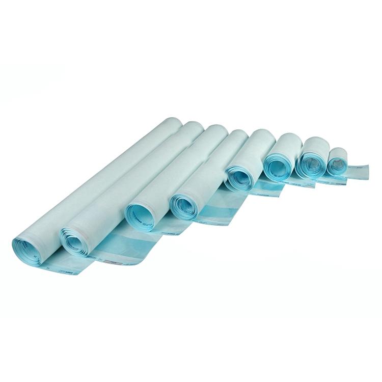 Klarsichtseitenfaltenschlauch Papier/Folie 20 x 5,0 cm Rolle à 100m