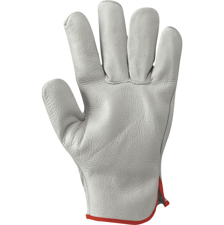 NERI 211, Gr. 7-11 (S-XXL) Lederhandschuhe, weiss Rindnarbenleder