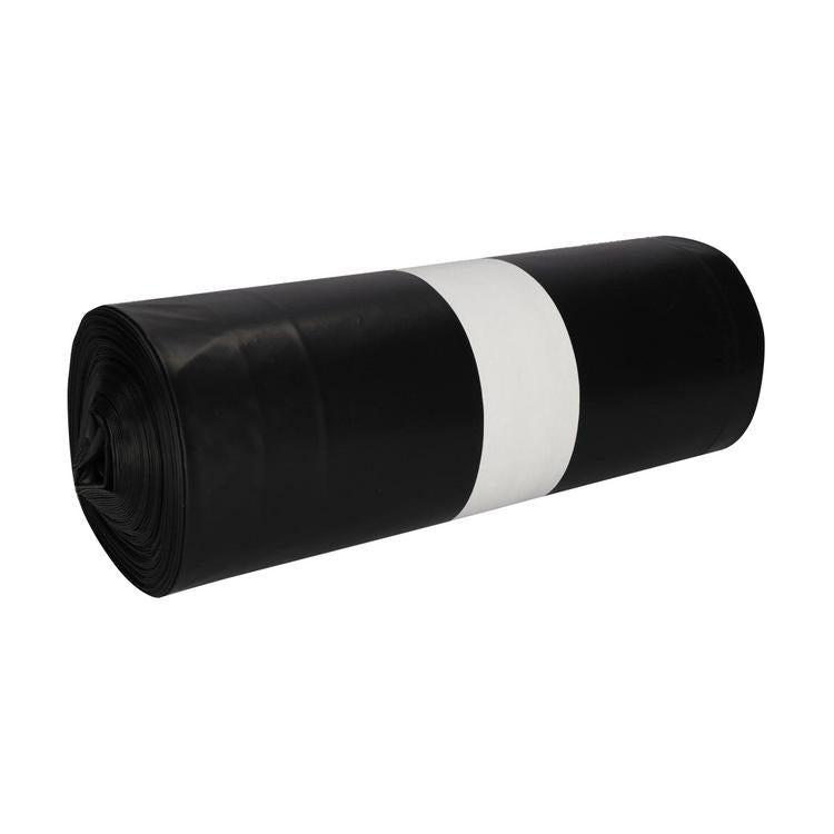 Kehrichtsack 130L/schwarz Rollen à 10 Stk, R-LDPE 60my 460x370x1150mm, o. Versch