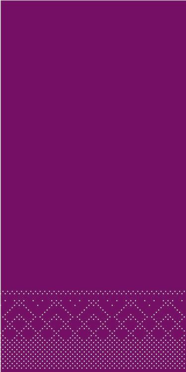 Serviette BASIC  AUBERGINE Pack à 100 Stück 33x33cm 1/8 Falz Tissue 3 lag