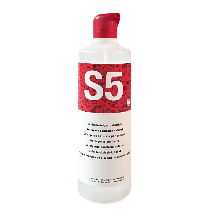 S5 Sanitärreiniger nat. leer Schaum-Serviceflasche à 500ml Leerflasche