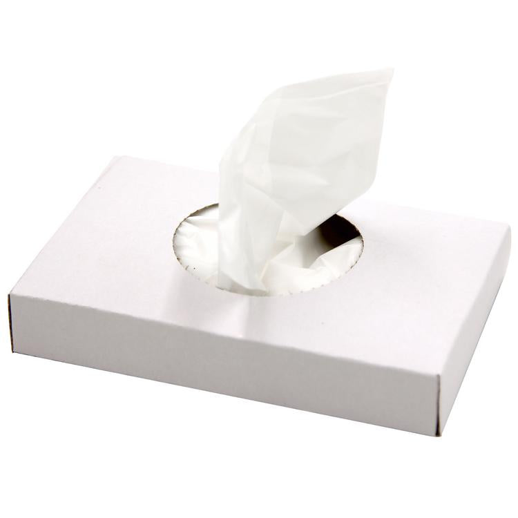 Hygienebeutel weiss neutral Pack à 8 Dispenser à 25 Beutel Dispenserbox LxBxH 85