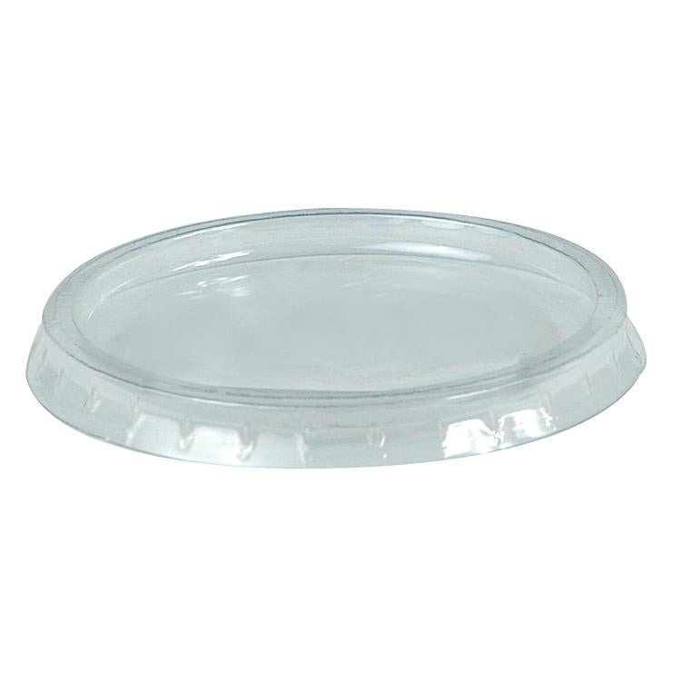 Deckel zu Portionenbecher Karton à 1000 Stück, APET glasklar, o. Loch, D53mm, H6