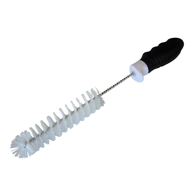 Pissoirbürste D: 35 mm weiss Körper: PP weiss m. Gummierung schwarz Besatz: Nylo