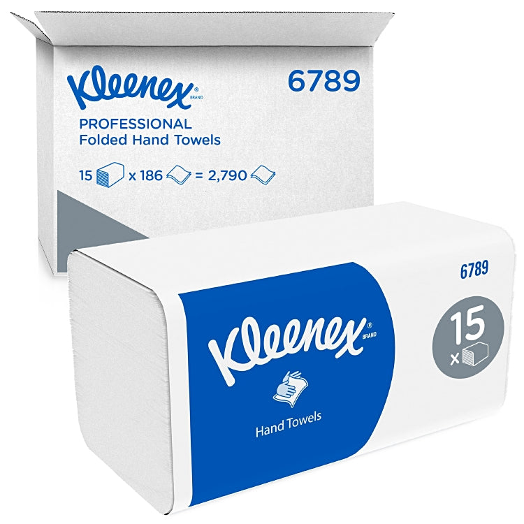 KLEENEX Ultra Handtücher klein Karton à 15x186=2790 Stk Hochweiss, 21.5 x 21cm,2