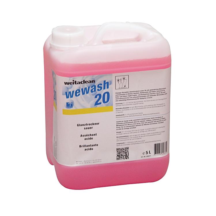 Wewash 20 5L Kanister à 5L Glanztrockner sauer
