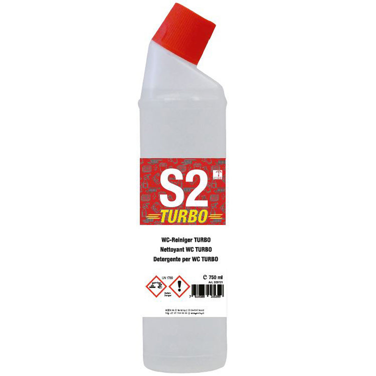 S2 WC Reiniger Turbo 750ml Flasche à 750ml Spezial-WC-Grundreiniger