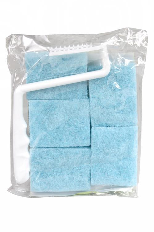 WC-Randreiniger "Profi" Starterkit: 1 Handgriff- 5 Ersatzpads