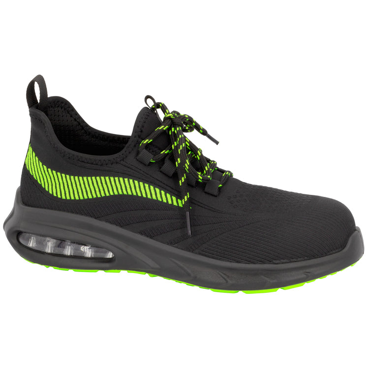 NERI RUSH 998 ESD S1PL, Gr. 40-45 Halbschuh, schwarz, grün