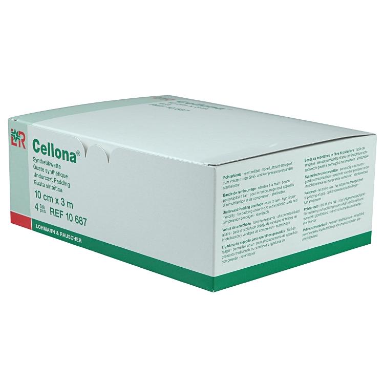 Cellona Synthetikwatte Box à 4 Stk, 10 cm x 3m Ausdauernd bauschelastische