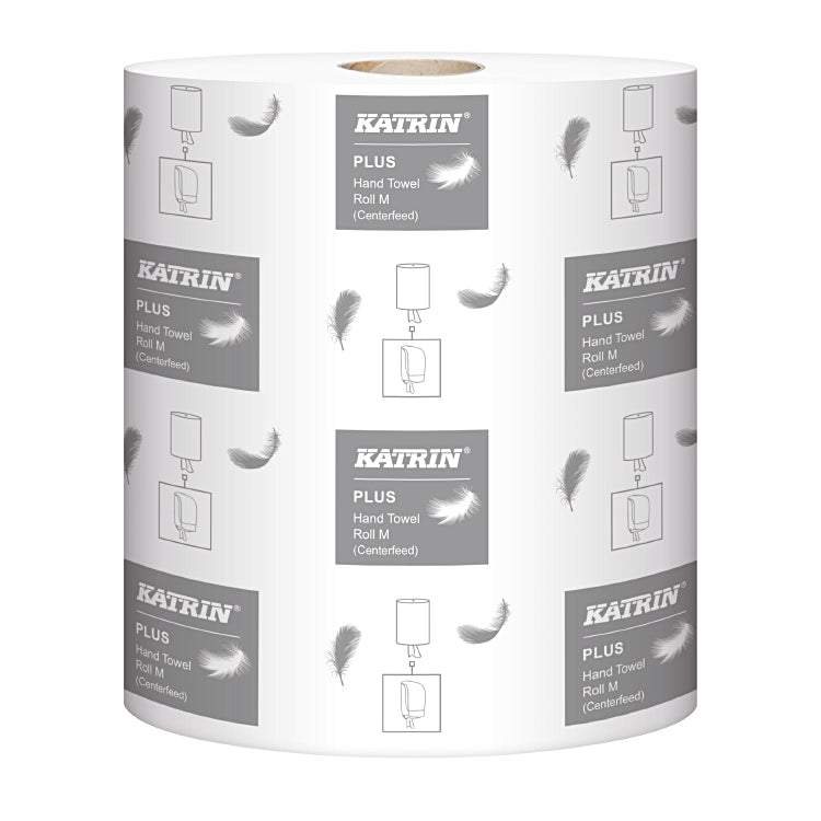 KATRIN Plus M2 Sack à 6 Rollen à 180m,2lagig 20.5x30cm,600 Blatt,hochweiss
