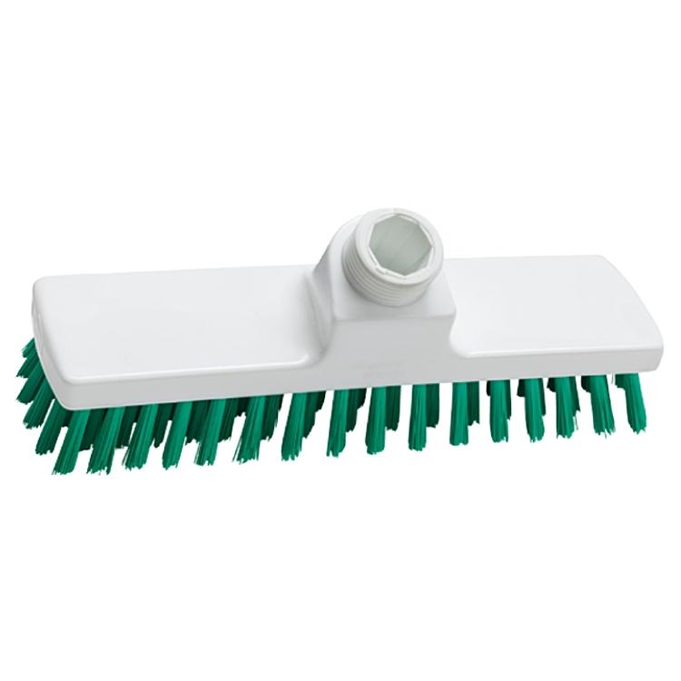 Schrubber 220-250mm grün ohne Stiel, 225X60X26mm Borsten hart, 0,50mm, PBT