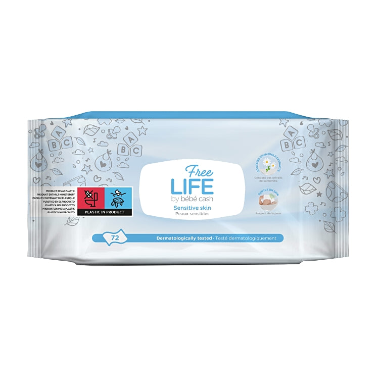 BB Cash Reinigungstücher 72 Stück per Beutel Deckelverschluss, mit Kamille