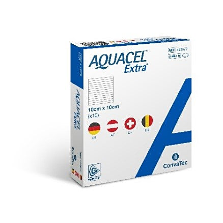Aquacel Extra Kompresse 5x5cm 10 Stk / Packung, steril