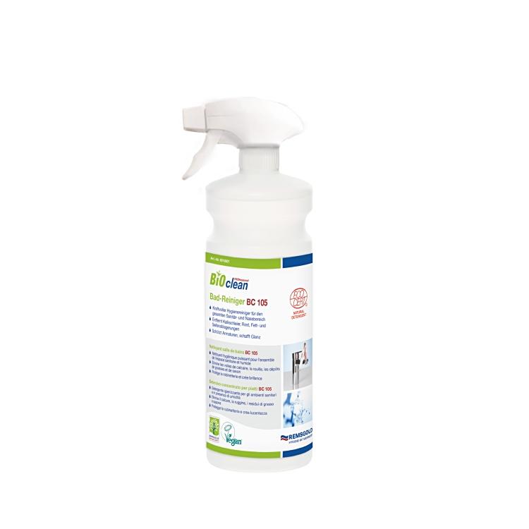 BioClean Sanitärrein BC105 Bad Sprühflasche à 1L, vegan Sanitärreiniger, Eco-Cer