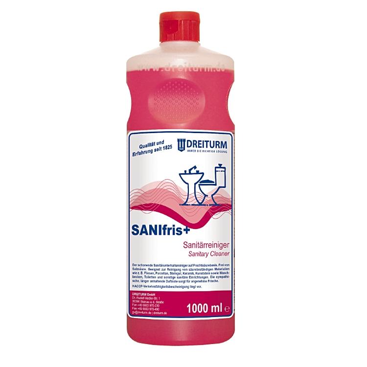 Sanifris+ 1L Flasche à 1L Sanitärunterhaltsreiniger