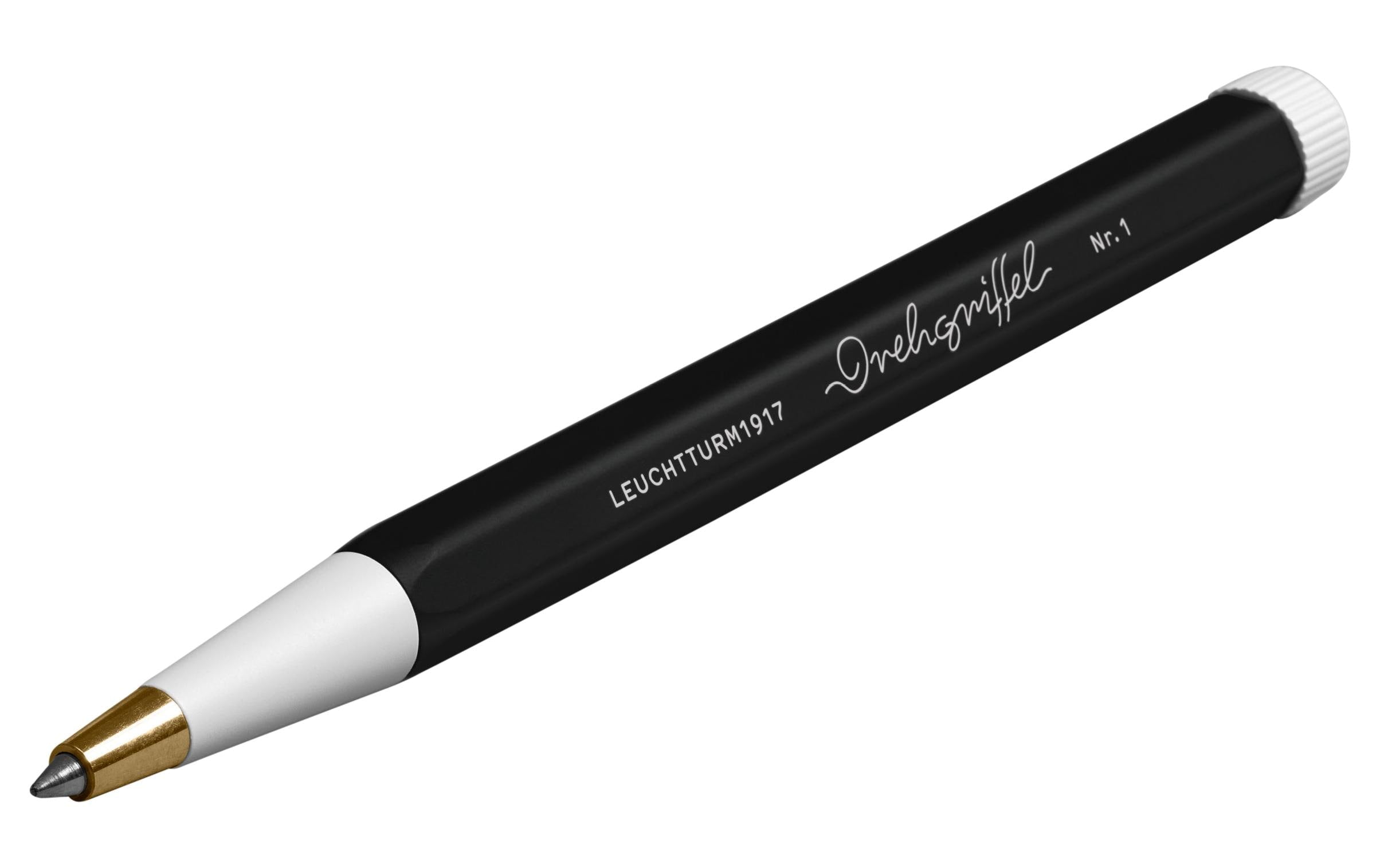 Leuchtturm Gelschreiber Drehgriffel 0.5 mm, Schwarz