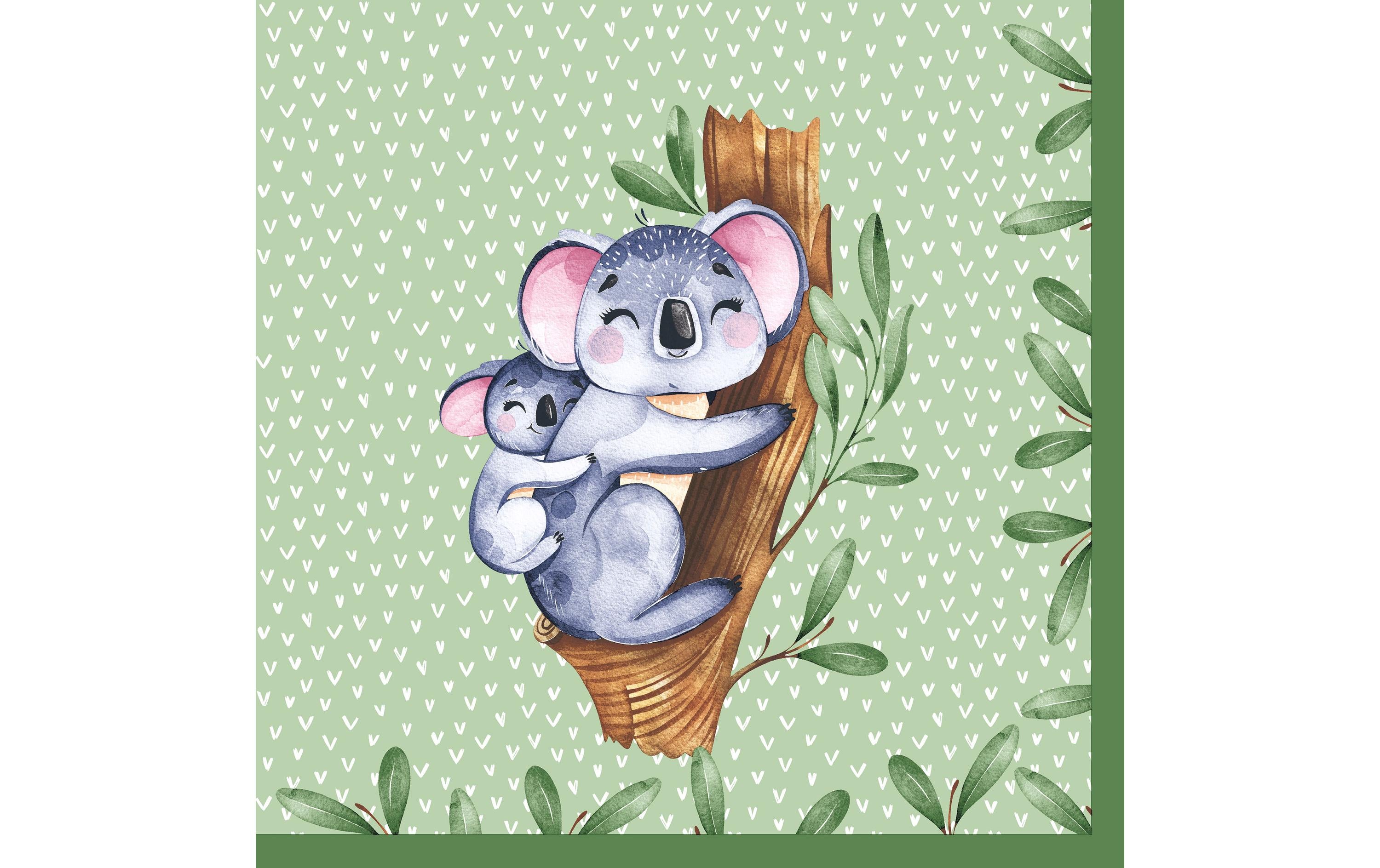 Paper + Design Papierservietten Koalas 33 cm x 33 cm, 20 Stück