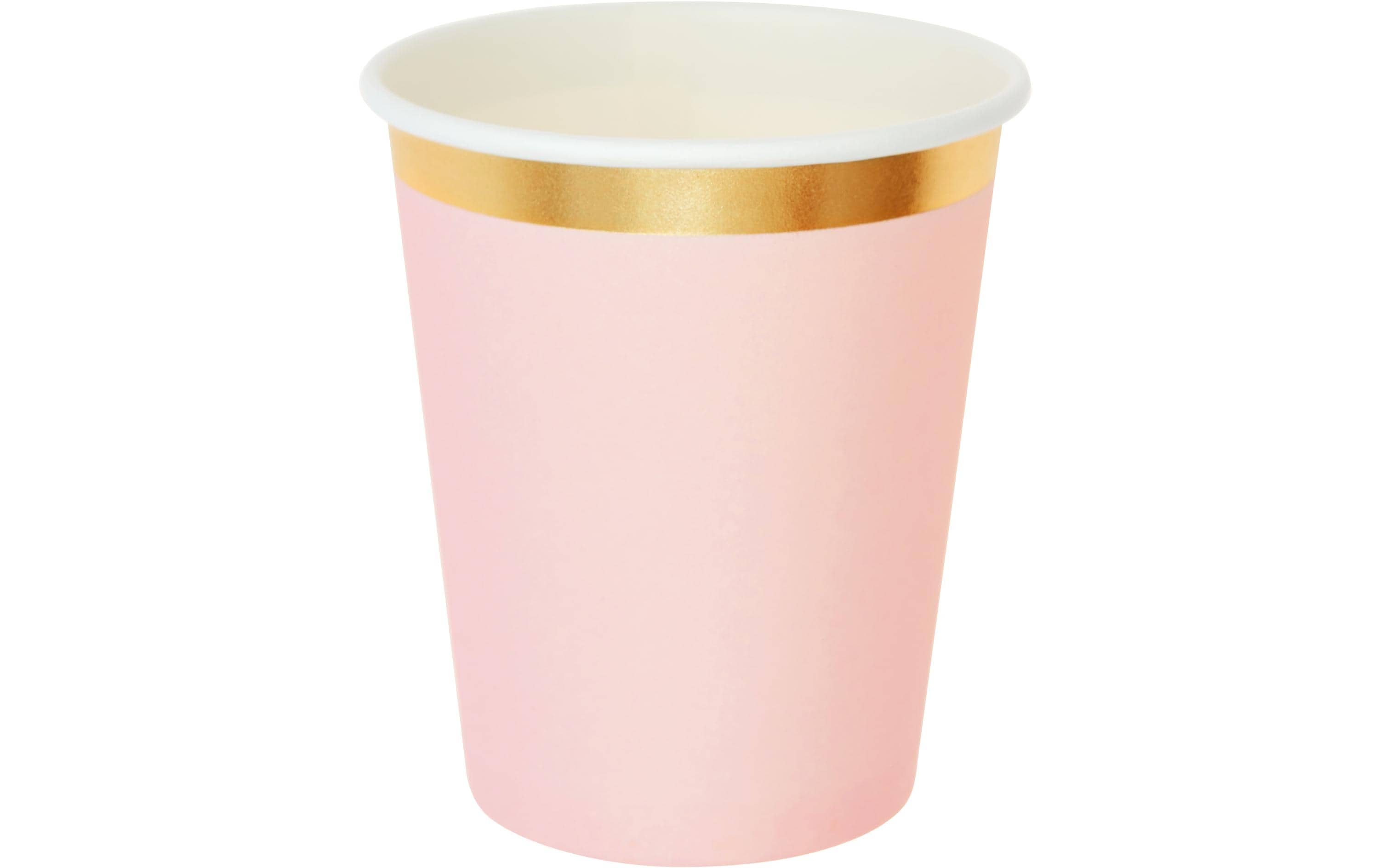Rico Design Einwegbecher 250 ml 1 Stück, Gold/Rosa