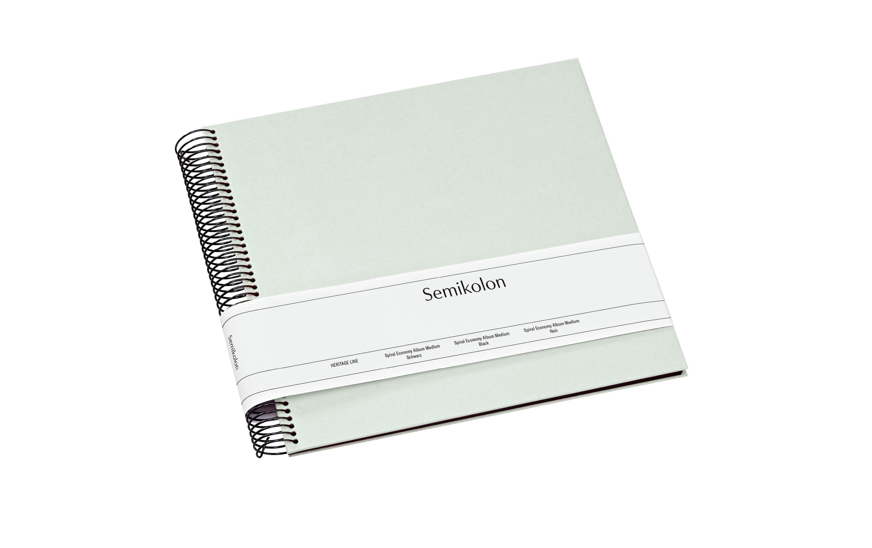 Semikolon Fotoalbum 23 x 24.5 cm Moos, 40 schwarze Seiten