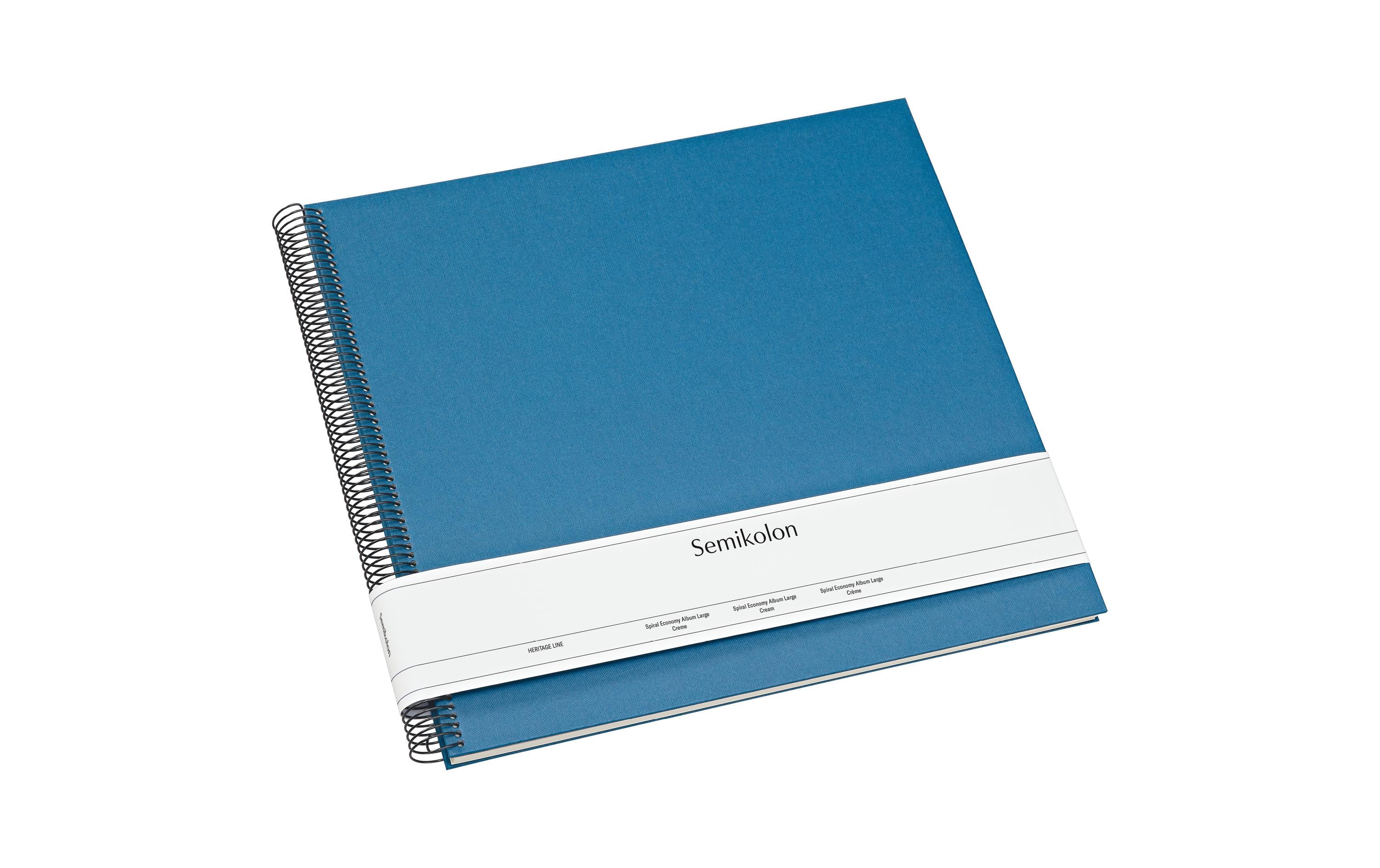 Semikolon Fotoalbum 34.5 x 33.2 cm Blau, 50 cremeweisse Seiten