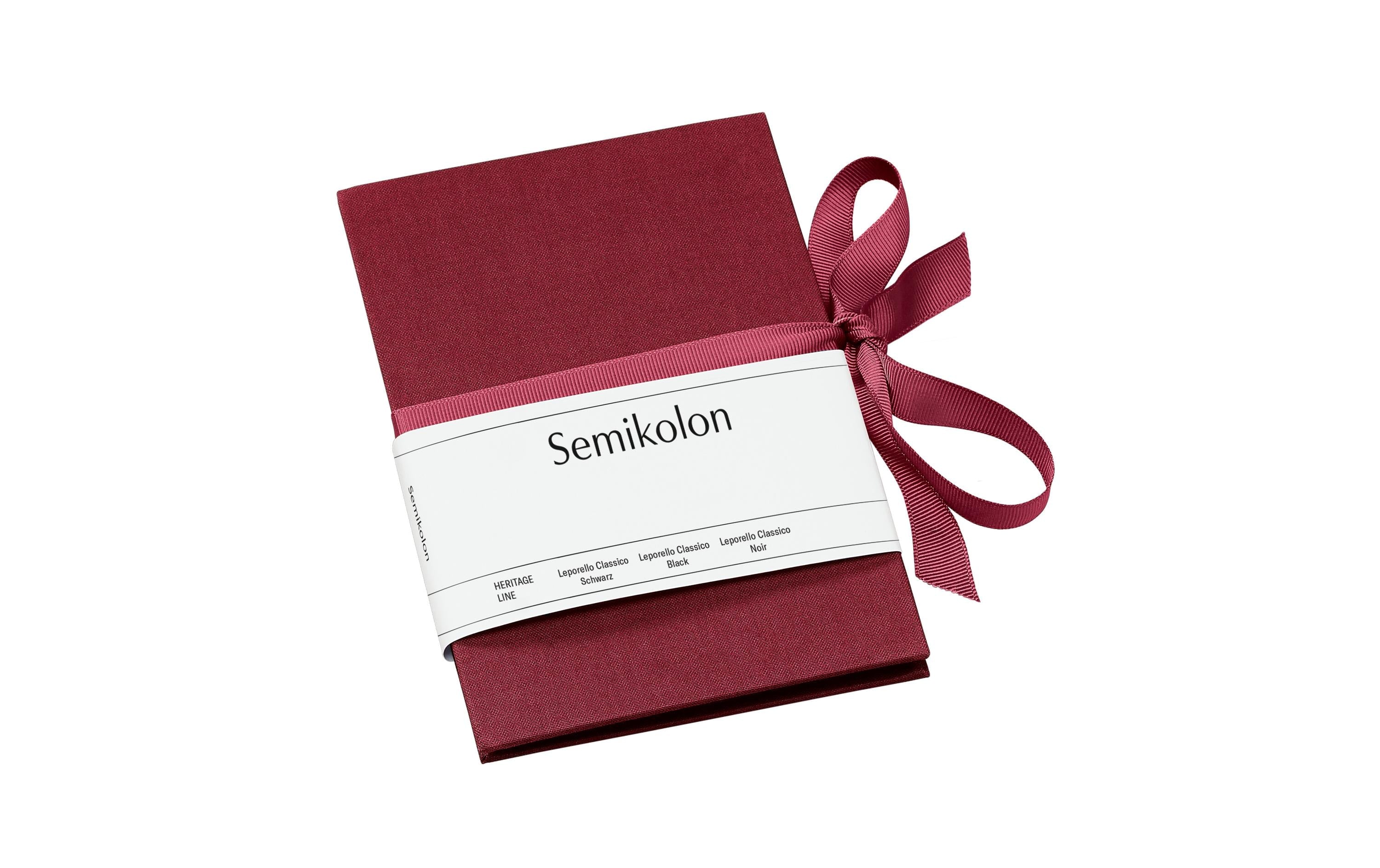 Semikolon Fotoalbum Leporello Classico Bordeaux