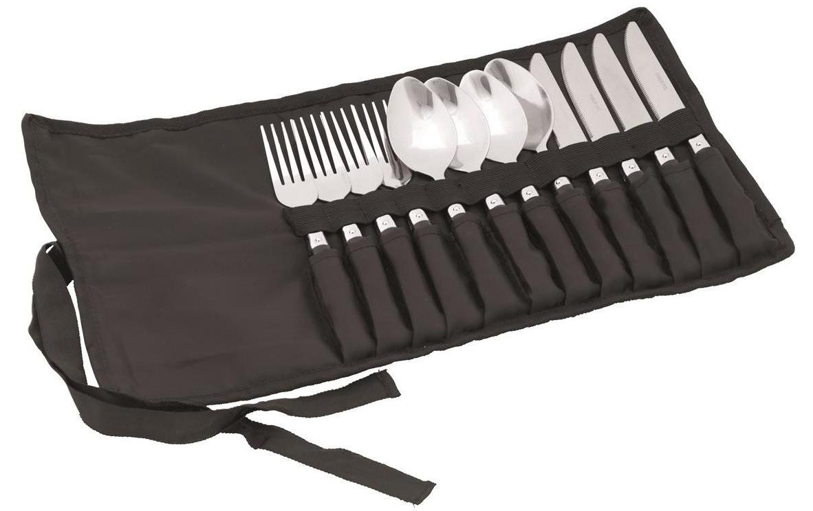 Easy Camp Outdoor-Besteck-Set Family Cutlery Schwarz