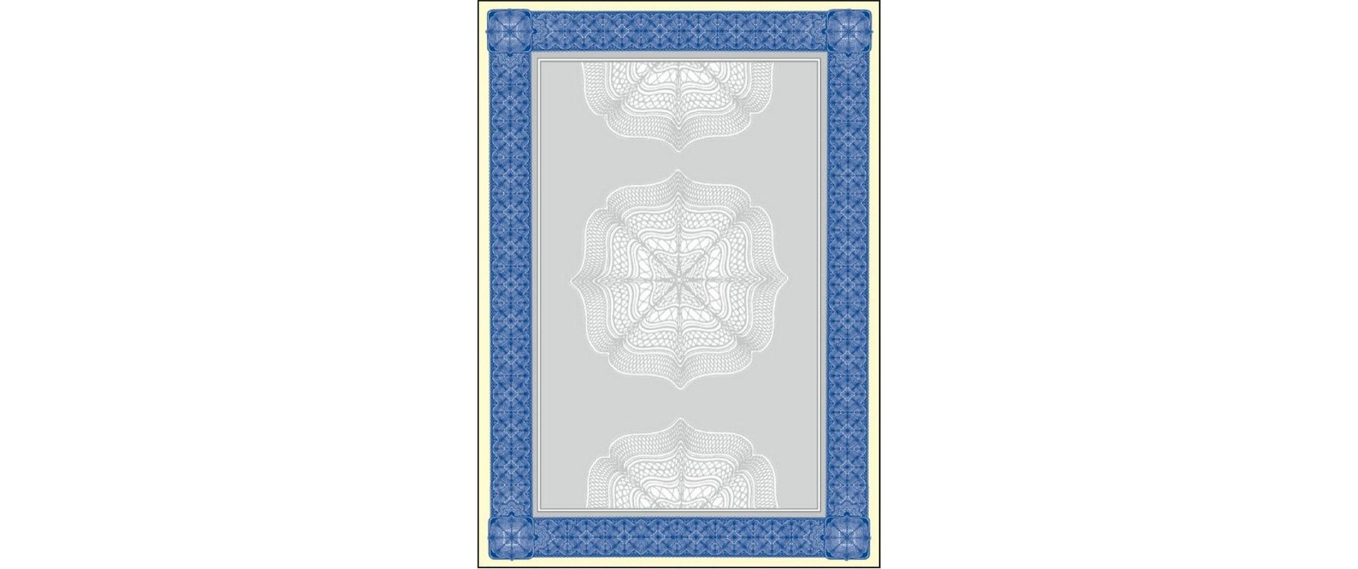 Sigel Motivpapier Wertpapier A4, 185 g, 20 Blatt, Blau