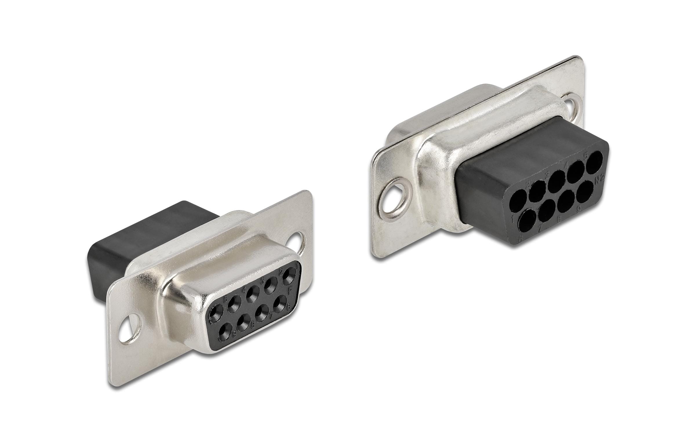 Delock Crimp Buchse D-Sub 9 Pin 4 Stück
