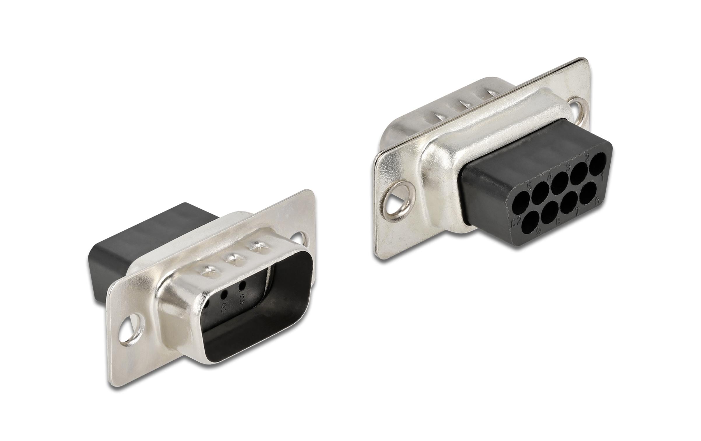 Delock Crimp Stecker D-Sub 9 Pin 4 Stück