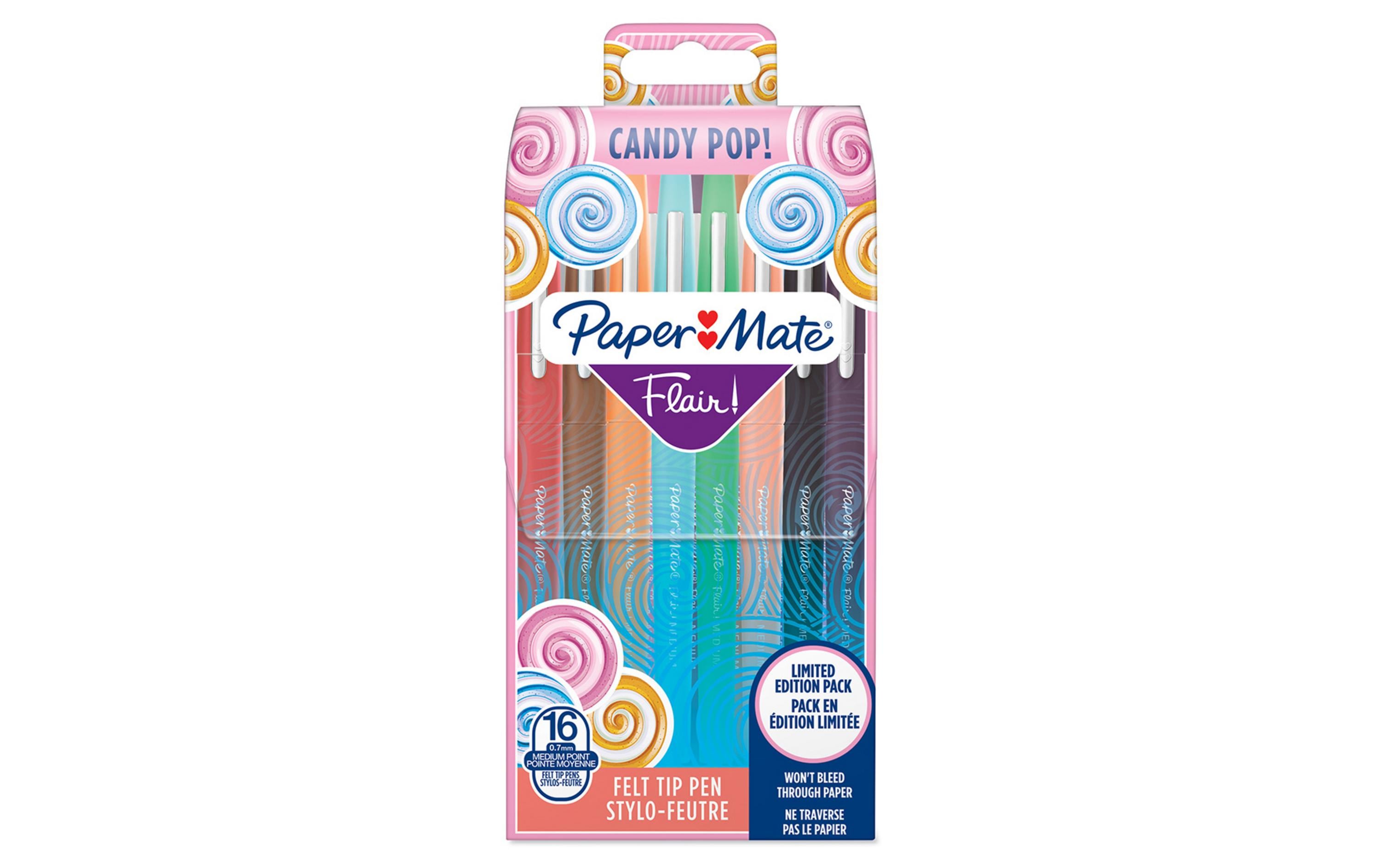 Paper Mate Fineliner Flair Medium Candy Pop 0.7 mm, 16 Stück