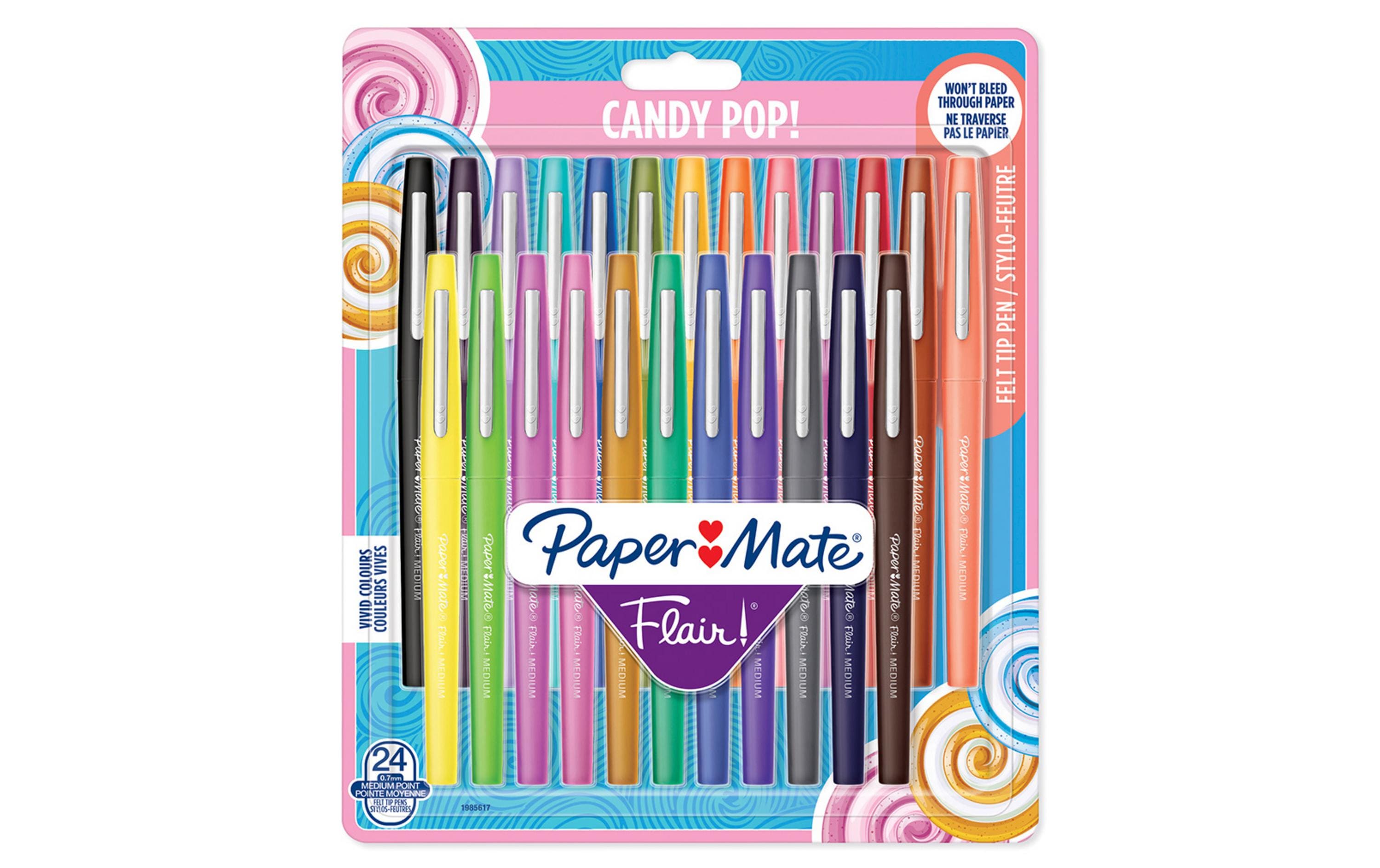Paper Mate Fineliner Flair Medium Candy Pop 0.7 mm, 24 Stück
