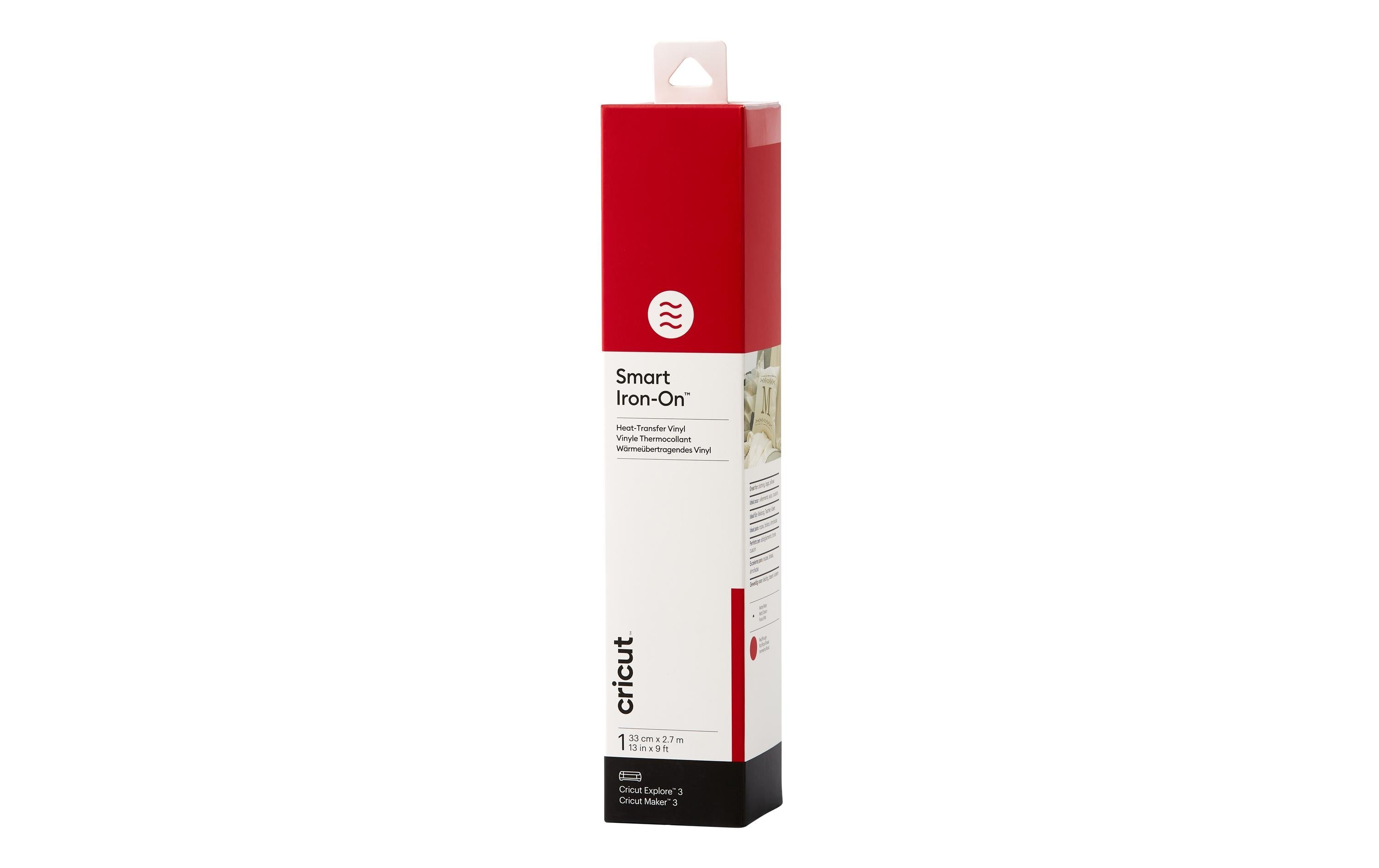 Cricut Aufbügelfolie Smart 33 x 273 cm, 1 Stück, Rot