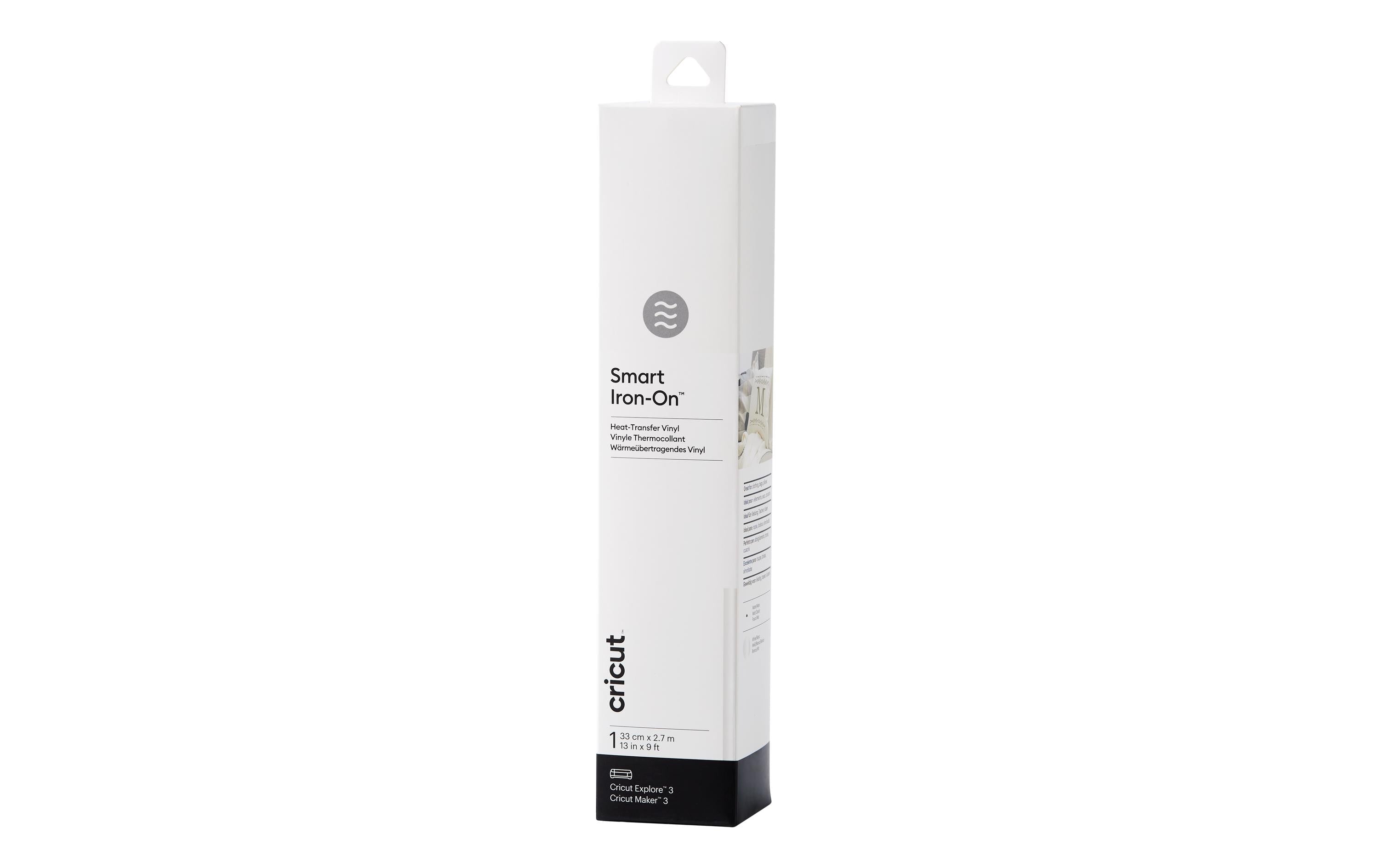 Cricut Aufbügelfolie Smart 33 x 273 cm, 1 Stück, Weiss