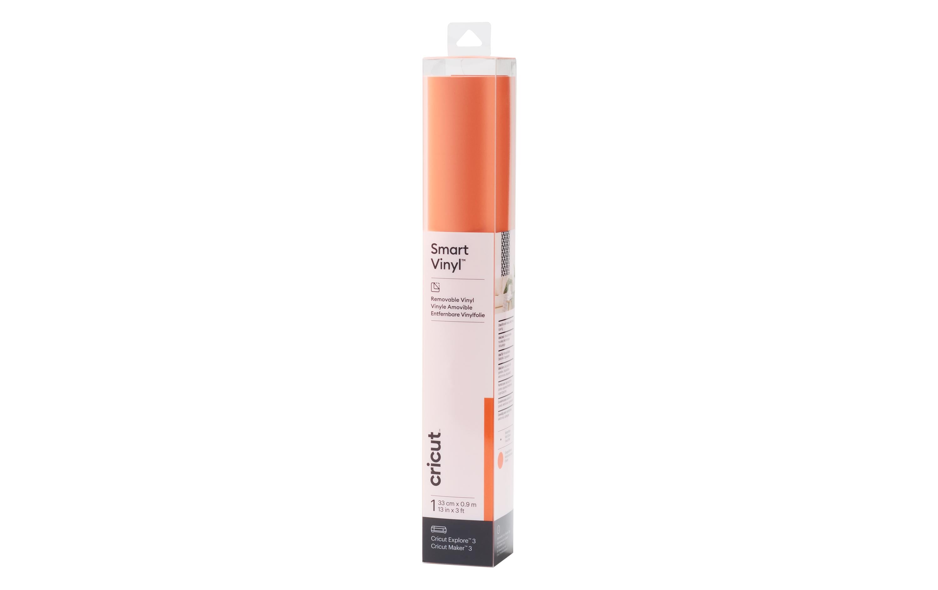 Cricut Vinylfolie Smart ablösbar 33 x 91 cm, 1 Stück, Orange