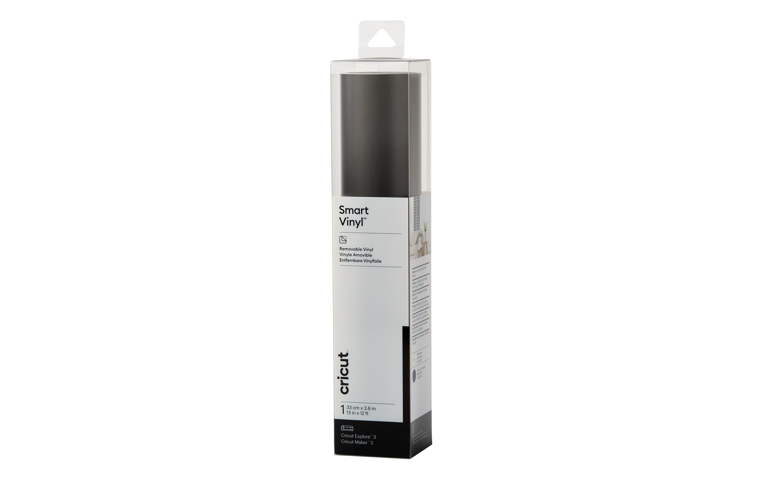 Cricut Vinylfolie Smart ablösbar 33 x 366 cm, 1 Stück, Schwarz