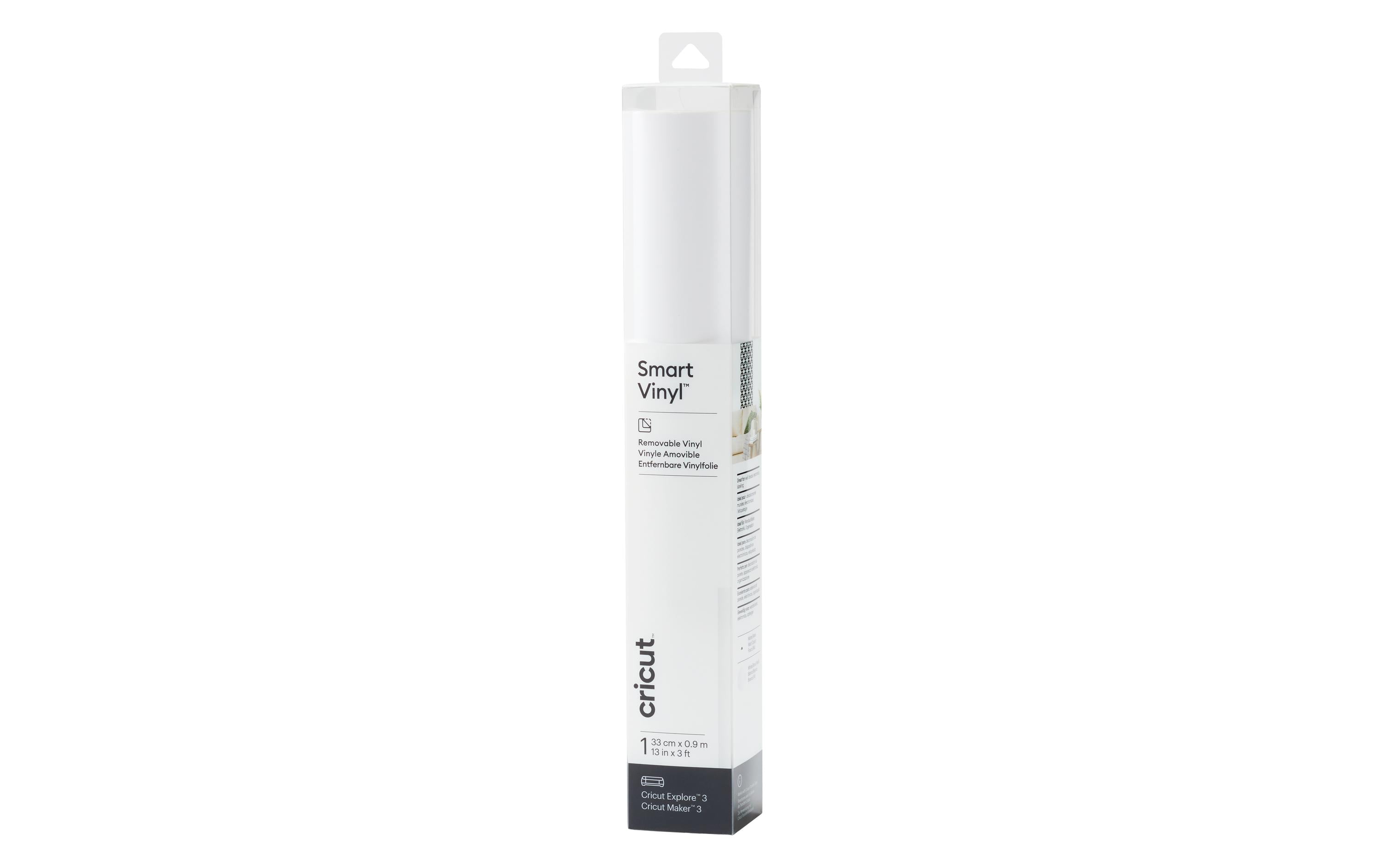 Cricut Vinylfolie Smart ablösbar 33 x 91 cm, 1 Stück, Weiss