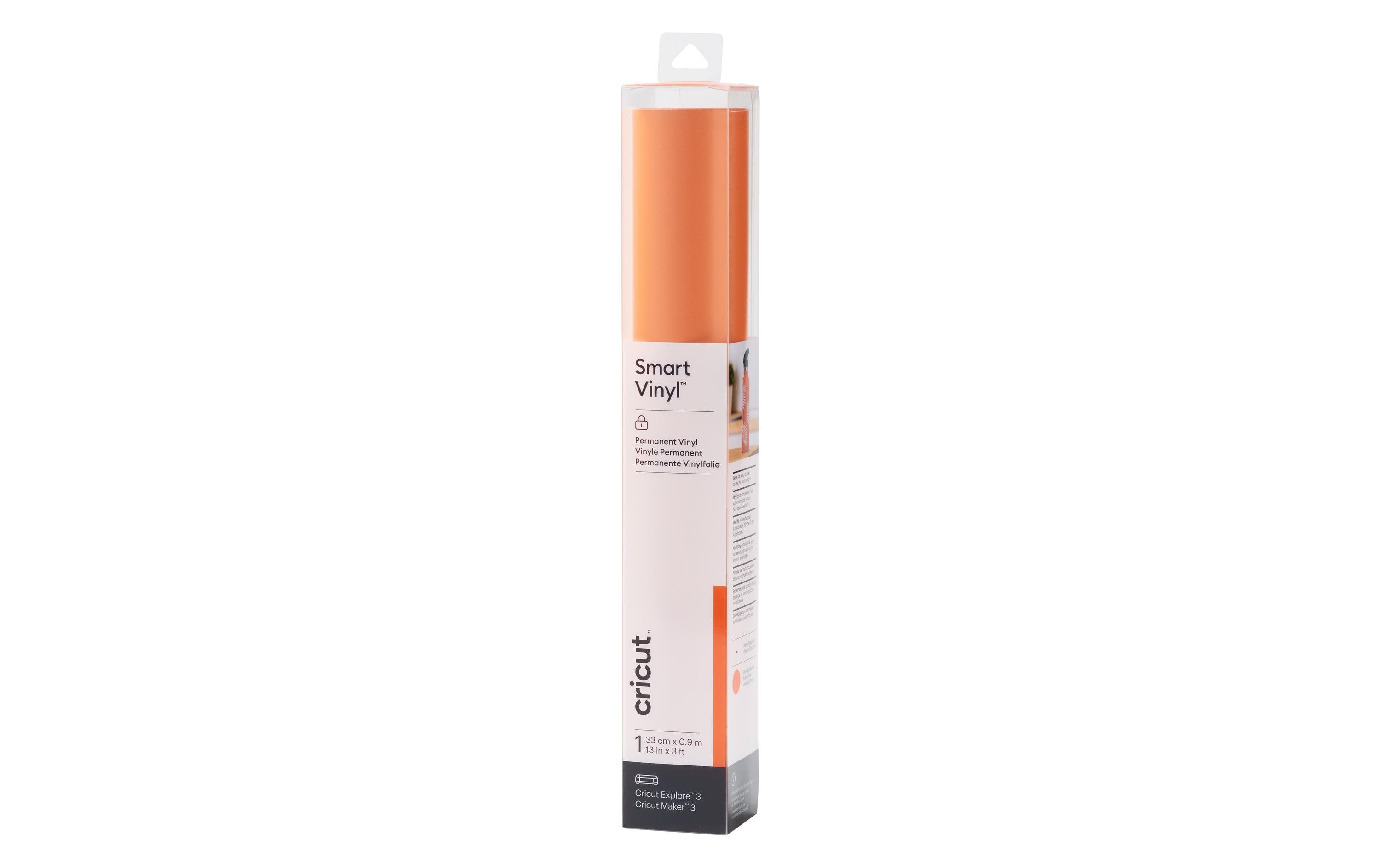 Cricut Vinylfolie Smart Matt Permanent 33 x 91 cm, Orange
