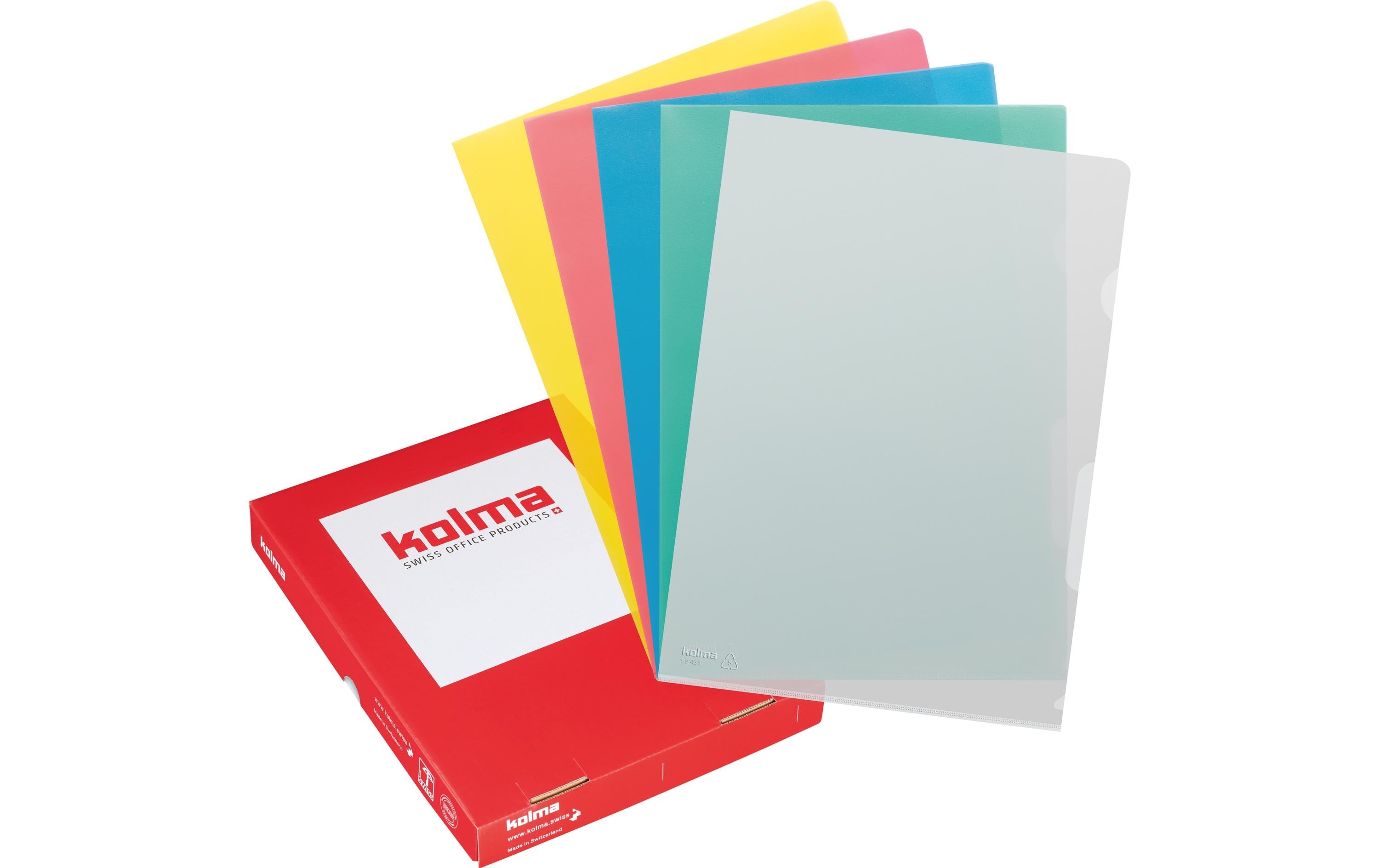 Kolma Sichthülle Visa Dossier A4 SuperStrong Sortierte Farben