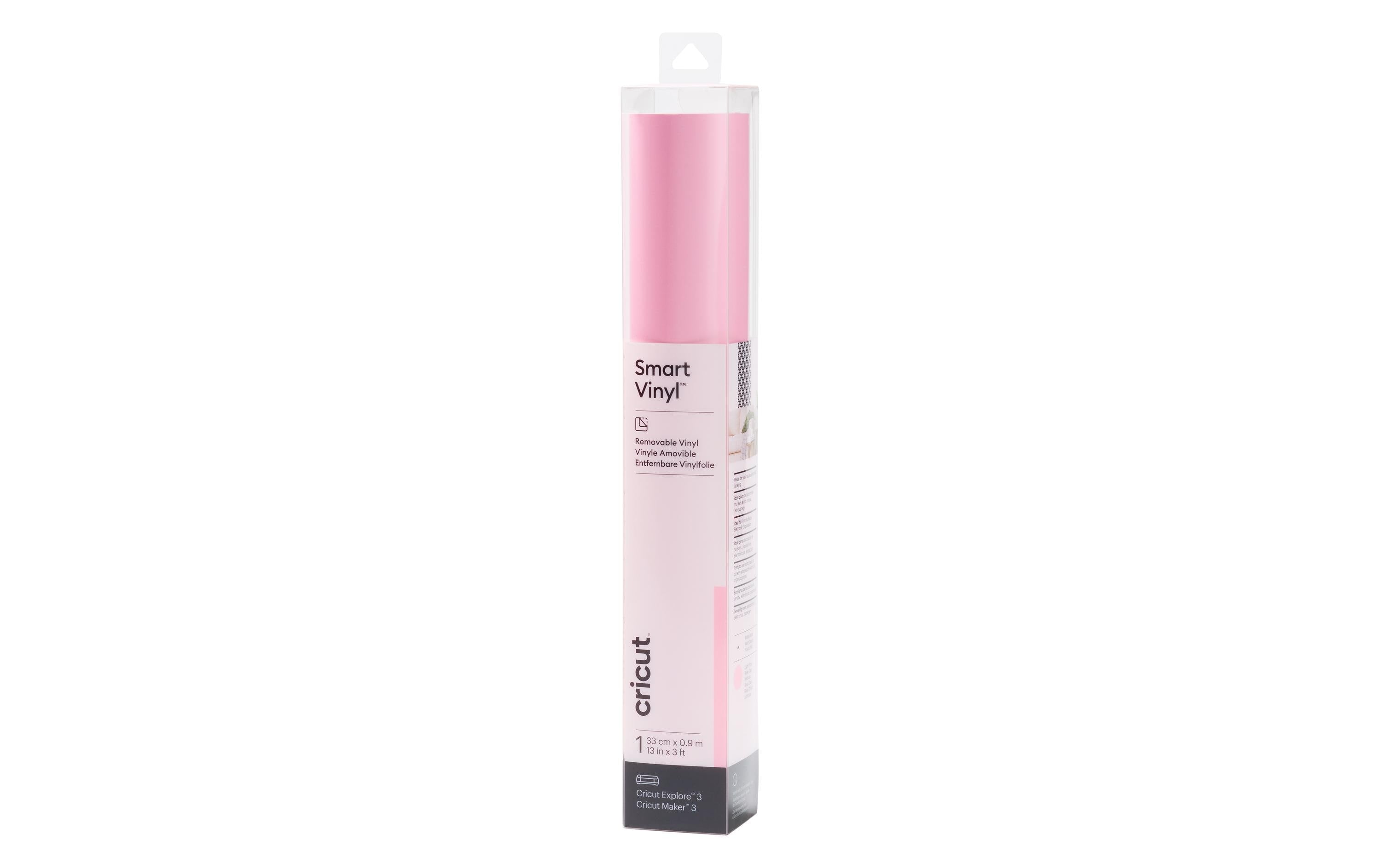 Cricut Vinylfolie Smart ablösbar 33 x 91 cm, 1 Stück, Rosa