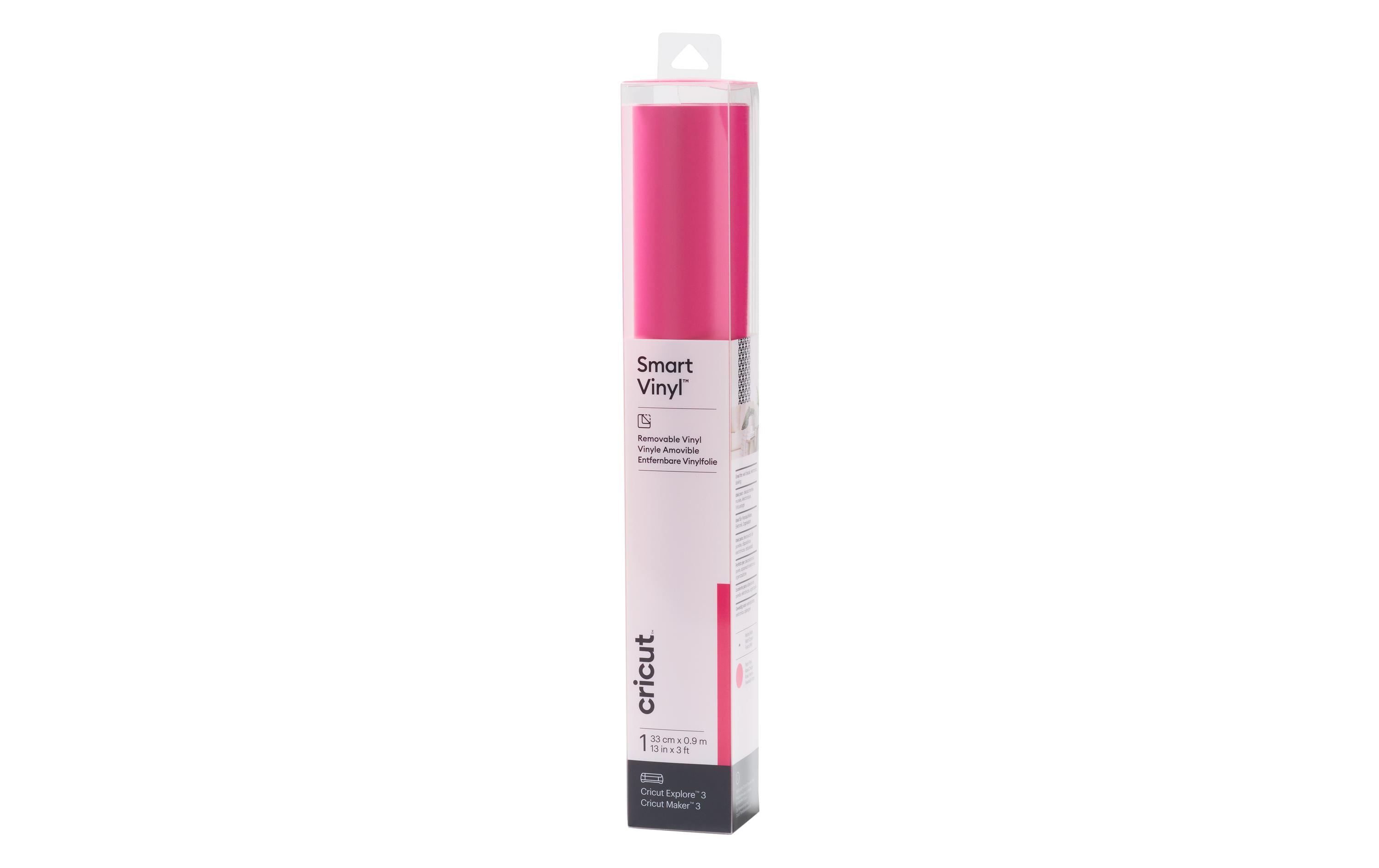 Cricut Vinylfolie Smart ablösbar 33 x 91 cm, 1 Stück, Pink