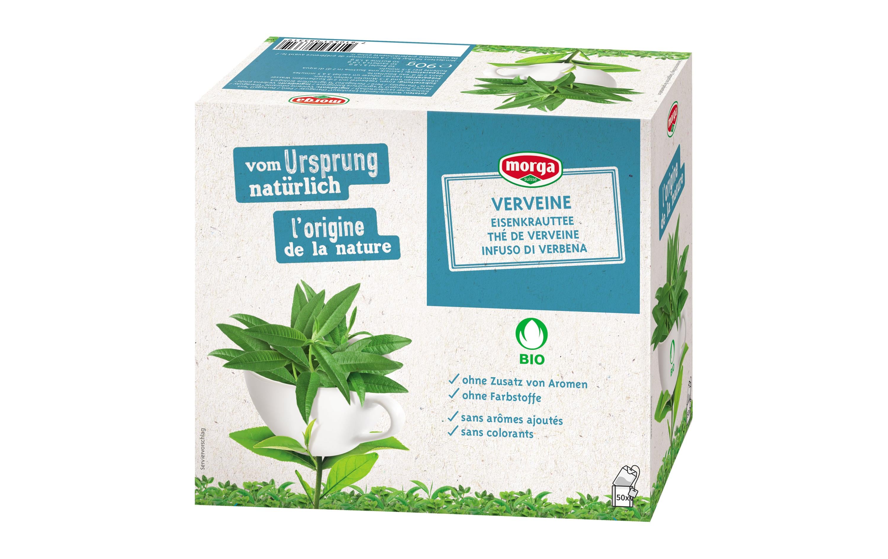 Morga Teebeutel Bio Verveine Tee 50 Stück