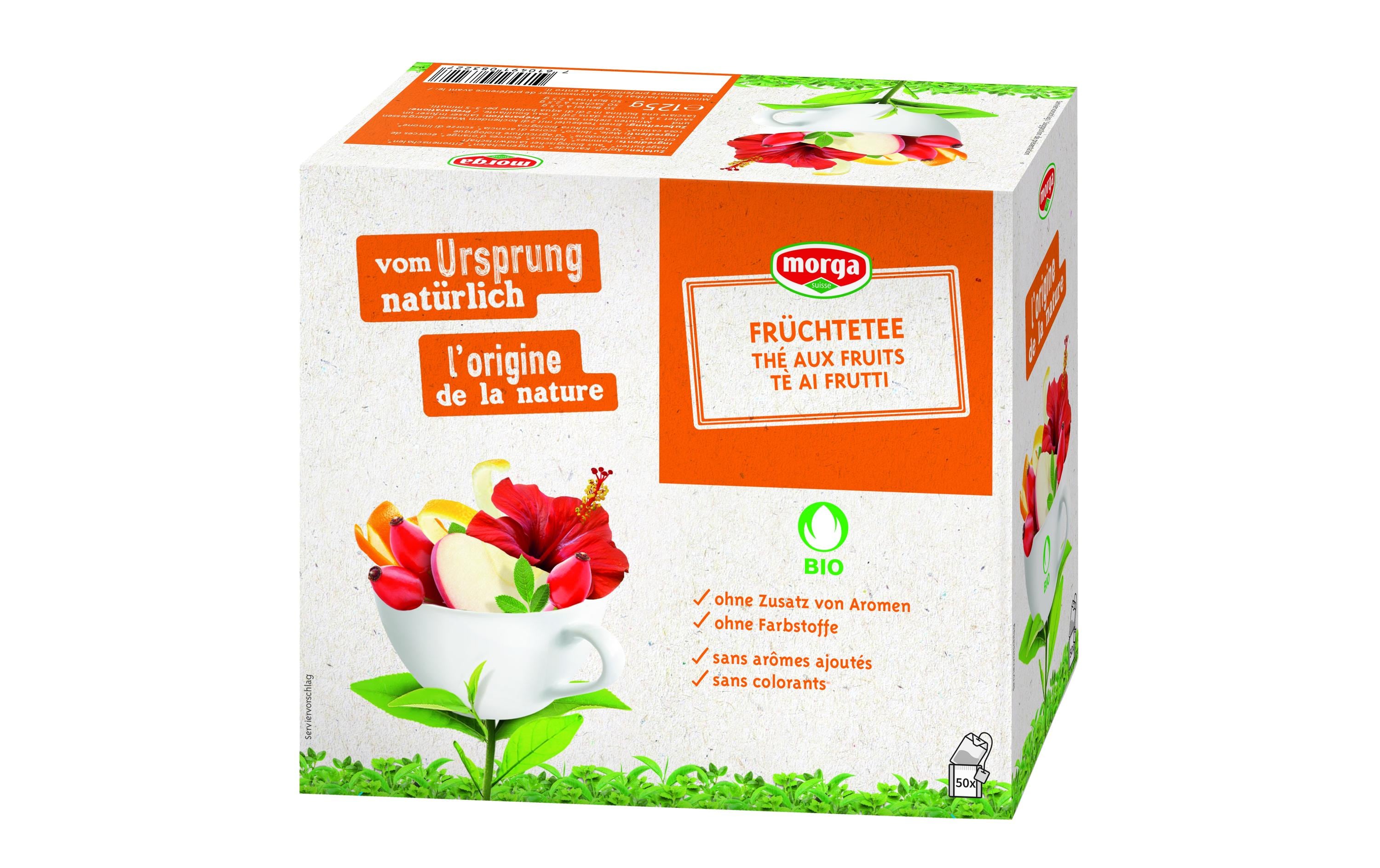 Morga Teebeutel Bio Früchtetee 50 Beutel
