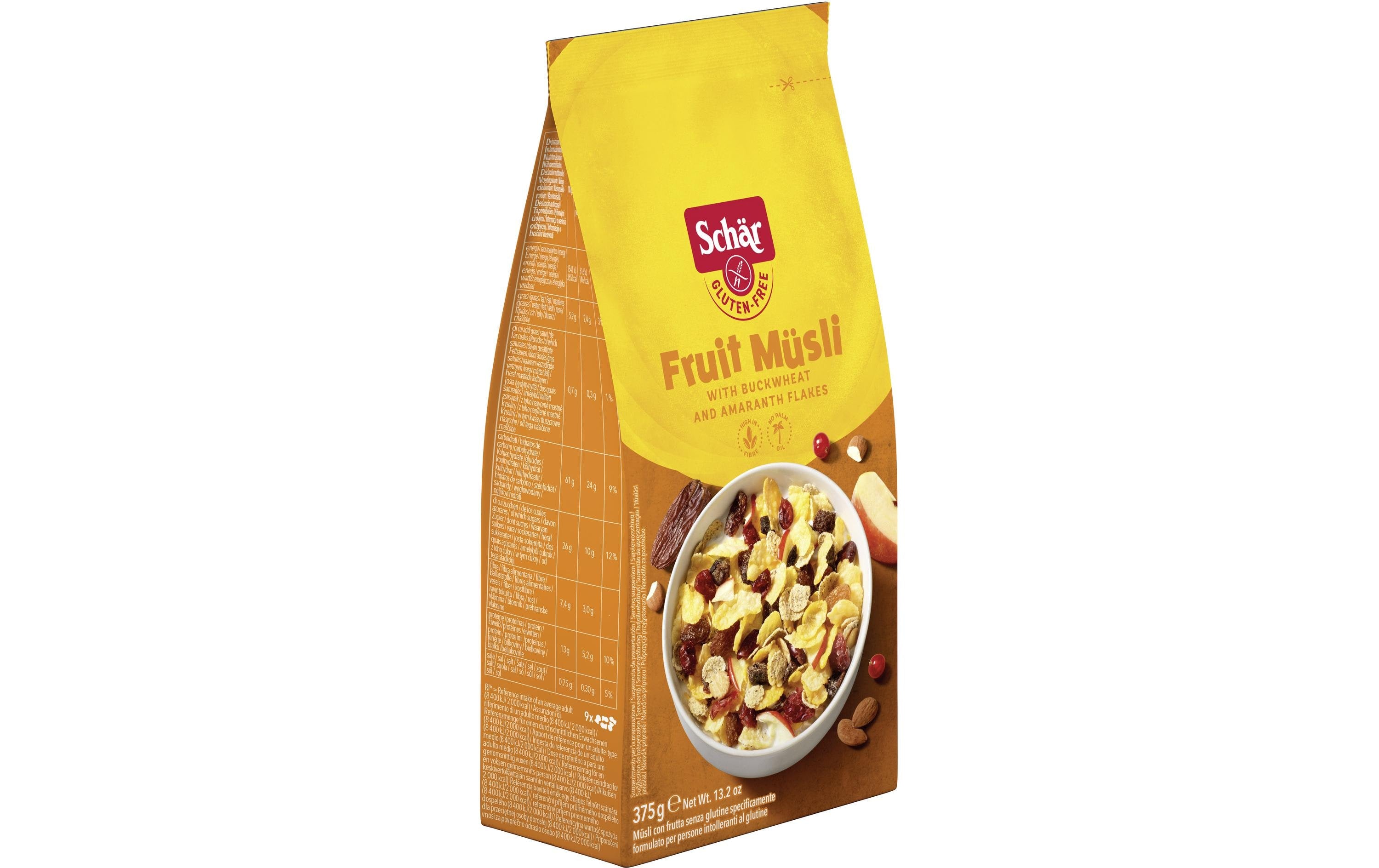 Dr.Schär Müesli Fruit glutenfrei 375 g