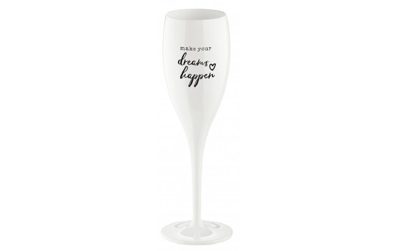 Koziol Sektglas Superglas Make your dreams happen 100 ml, 1 Stk