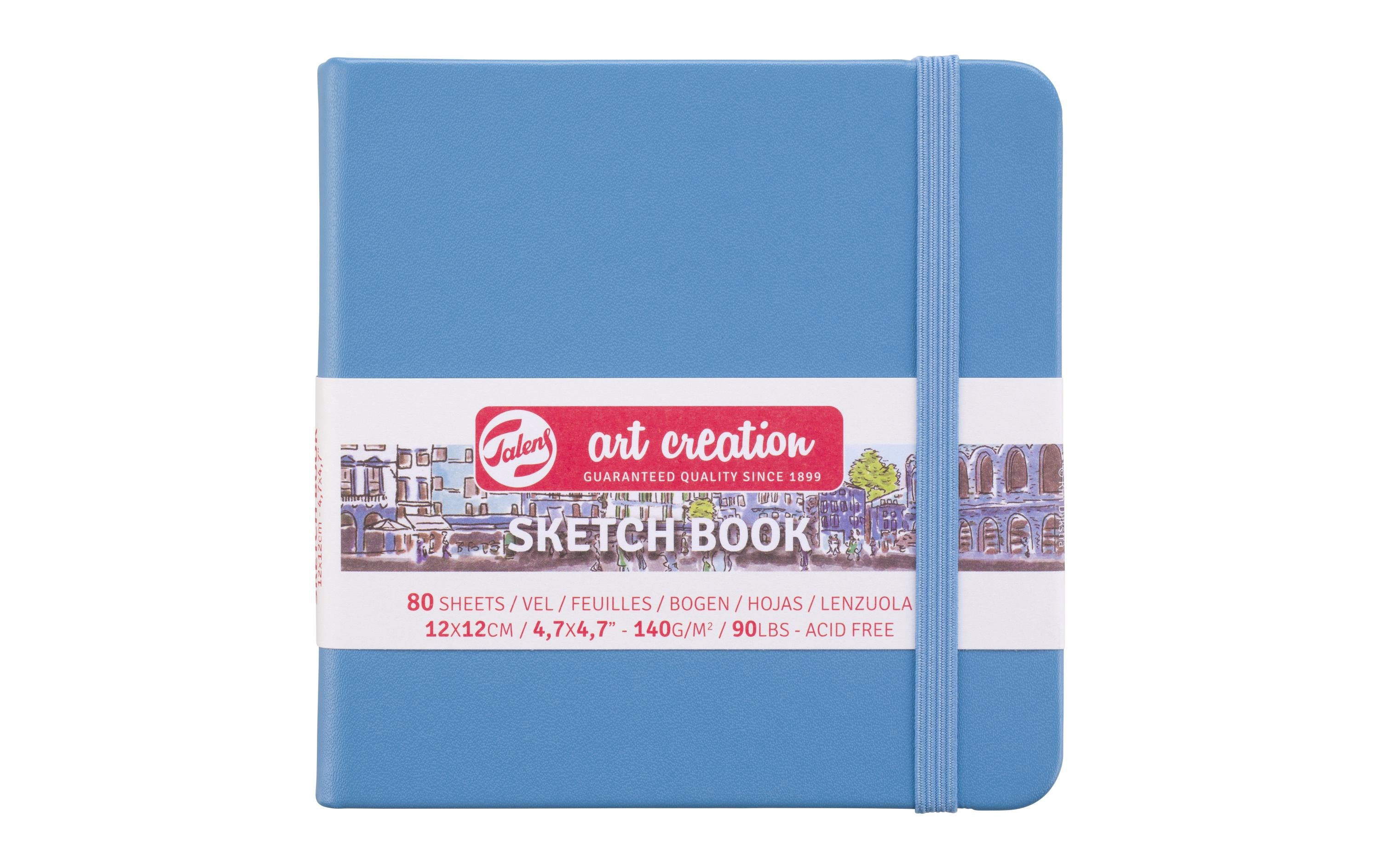 Talens Malbuch 12 x 12 cm Seeblau