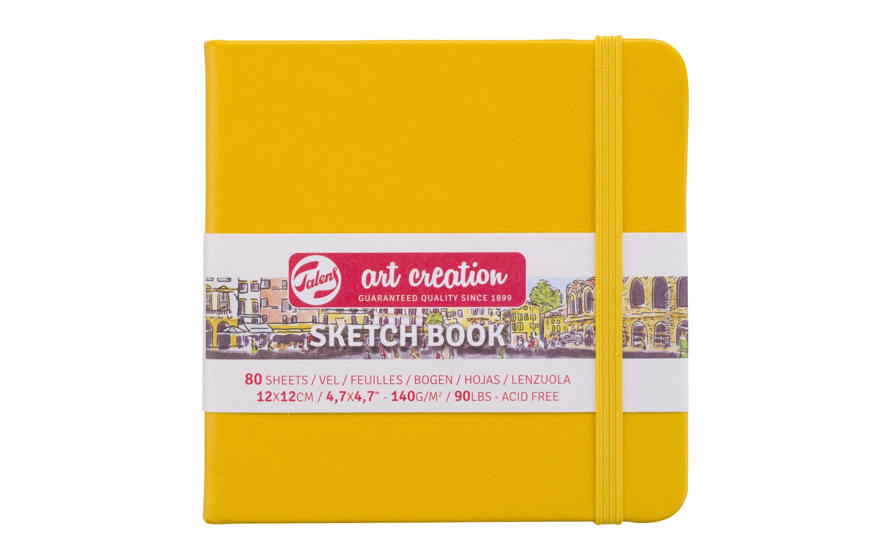 Talens Malbuch 12 x 12 cm Gold Gelb