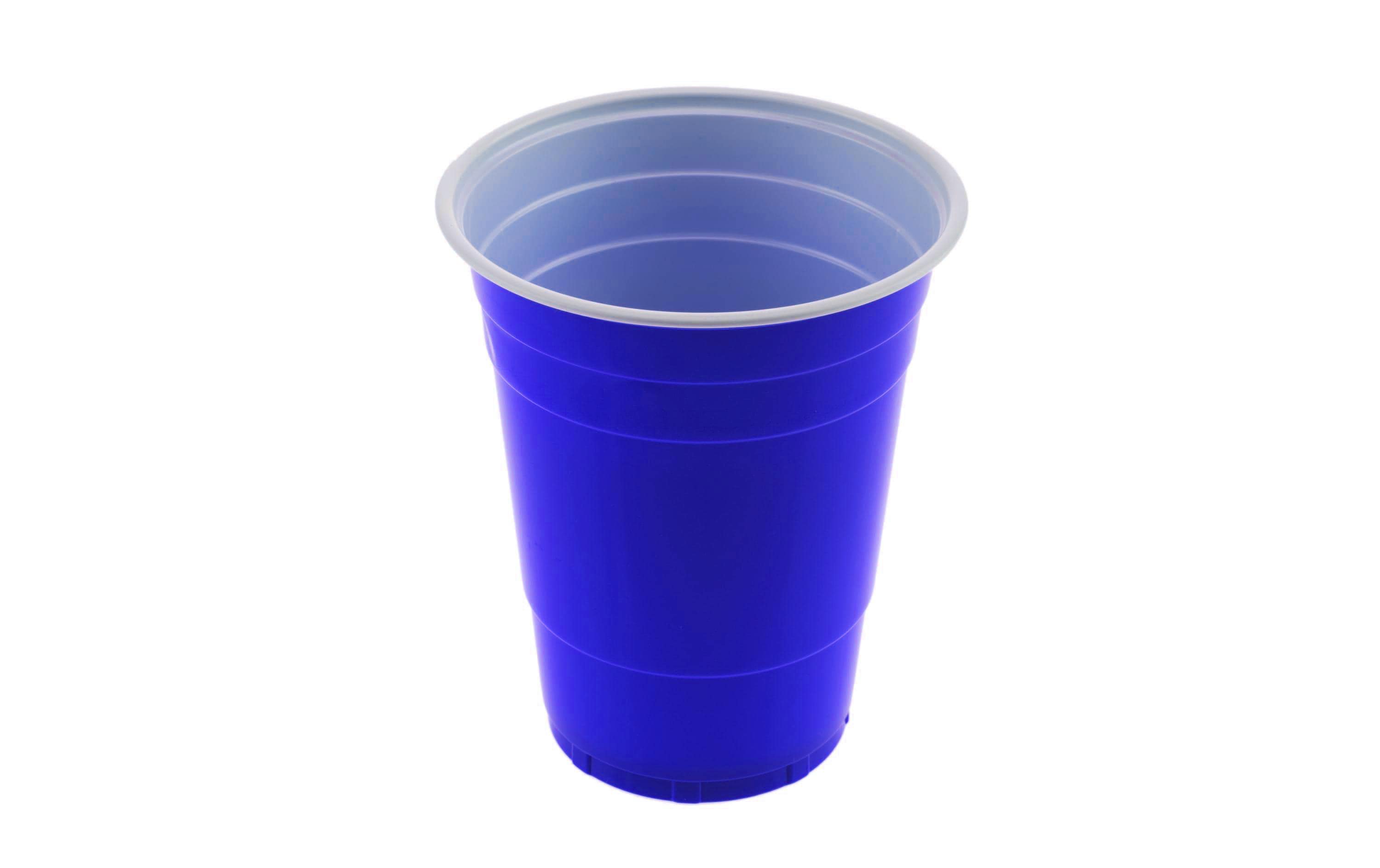 FTM Einwegbecher Beer Pong , 50 Stück, Blau